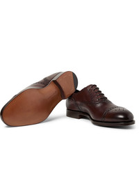 dunkelbraune Leder Brogues von Edward Green