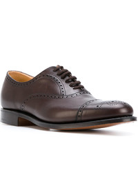 dunkelbraune Leder Brogues von Church's