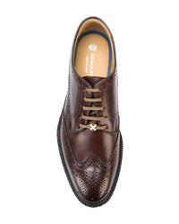 dunkelbraune Leder Brogues von BRIMARTS