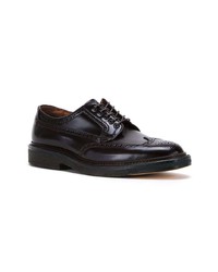 dunkelbraune Leder Brogues von Alden