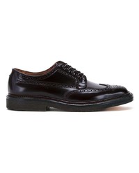 dunkelbraune Leder Brogues von Alden