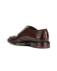 dunkelbraune Leder Brogues von Givenchy