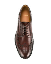 dunkelbraune Leder Brogues von Givenchy