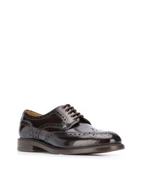 dunkelbraune Leder Brogues von Berwick Shoes