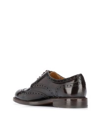 dunkelbraune Leder Brogues von Berwick Shoes