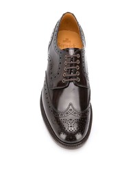 dunkelbraune Leder Brogues von Berwick Shoes