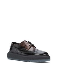 dunkelbraune Leder Brogues von Paul Smith