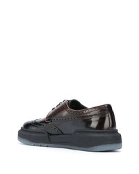 dunkelbraune Leder Brogues von Paul Smith