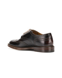 dunkelbraune Leder Brogues von Doucal's