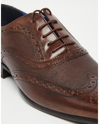 dunkelbraune Leder Brogues von Red Tape