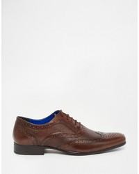 dunkelbraune Leder Brogues von Red Tape