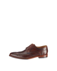 dunkelbraune Leder Brogues von GORDON & BROS