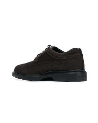 dunkelbraune Leder Brogues von Hogan