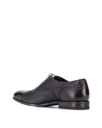 dunkelbraune Leder Brogues von Henderson Baracco