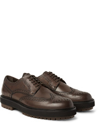 dunkelbraune Leder Brogues von Tod's