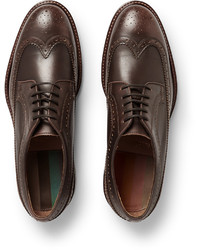 dunkelbraune Leder Brogues von Paul Smith