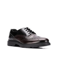 dunkelbraune Leder Brogues von Hogan