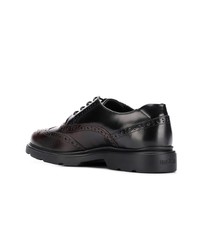 dunkelbraune Leder Brogues von Hogan