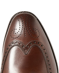 dunkelbraune Leder Brogues von Ralph Lauren Purple Label