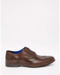 dunkelbraune Leder Brogues von Red Tape