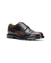 dunkelbraune Leder Brogues von Officine Creative