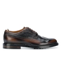 dunkelbraune Leder Brogues von Officine Creative