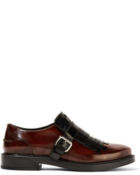 dunkelbraune Leder Brogues von Tod's