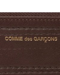 dunkelbraune Leder Clutch Handtasche von Comme des Garcons