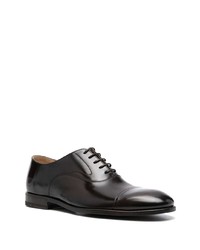 dunkelbraune Leder Derby Schuhe von Henderson Baracco