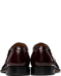 dunkelbraune Leder Derby Schuhe von Maison Margiela