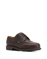 dunkelbraune Leder Derby Schuhe von Paraboot