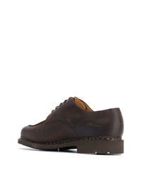 dunkelbraune Leder Derby Schuhe von Paraboot