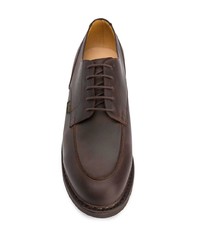 dunkelbraune Leder Derby Schuhe von Paraboot