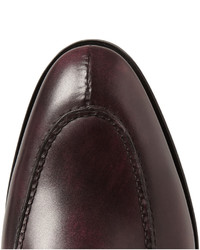 dunkelbraune Leder Derby Schuhe von John Lobb