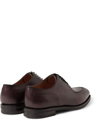 dunkelbraune Leder Derby Schuhe von John Lobb