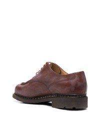 dunkelbraune Leder Derby Schuhe von Paraboot