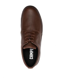 dunkelbraune Leder Derby Schuhe von Camper