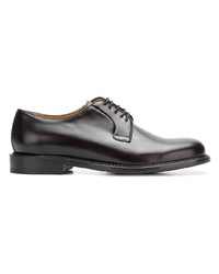 dunkelbraune Leder Derby Schuhe von Berwick Shoes