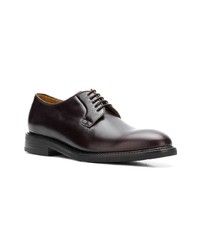 dunkelbraune Leder Derby Schuhe von Berwick Shoes