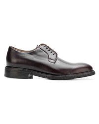 dunkelbraune Leder Derby Schuhe von Berwick Shoes