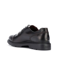 dunkelbraune Leder Derby Schuhe von Hogan