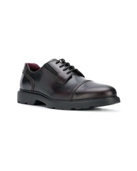 dunkelbraune Leder Derby Schuhe von Hogan