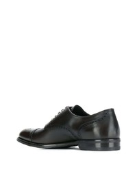 dunkelbraune Leder Derby Schuhe von Canali