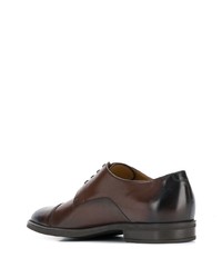 dunkelbraune Leder Derby Schuhe von BOSS HUGO BOSS