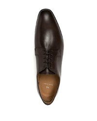 dunkelbraune Leder Derby Schuhe von PS Paul Smith