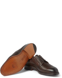 dunkelbraune Leder Derby Schuhe von Cheaney