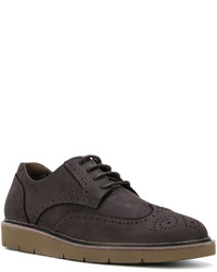 dunkelbraune Leder Derby Schuhe von Hogan