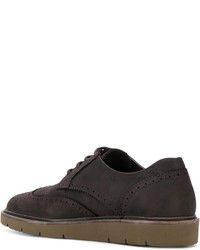 dunkelbraune Leder Derby Schuhe von Hogan