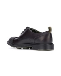 dunkelbraune Leder Derby Schuhe von Pezzol 1951