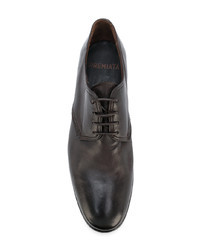 dunkelbraune Leder Derby Schuhe von Premiata
